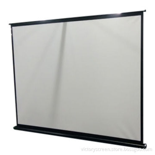 Tripod screen with particular auto locking system, 96 inches, 1:1